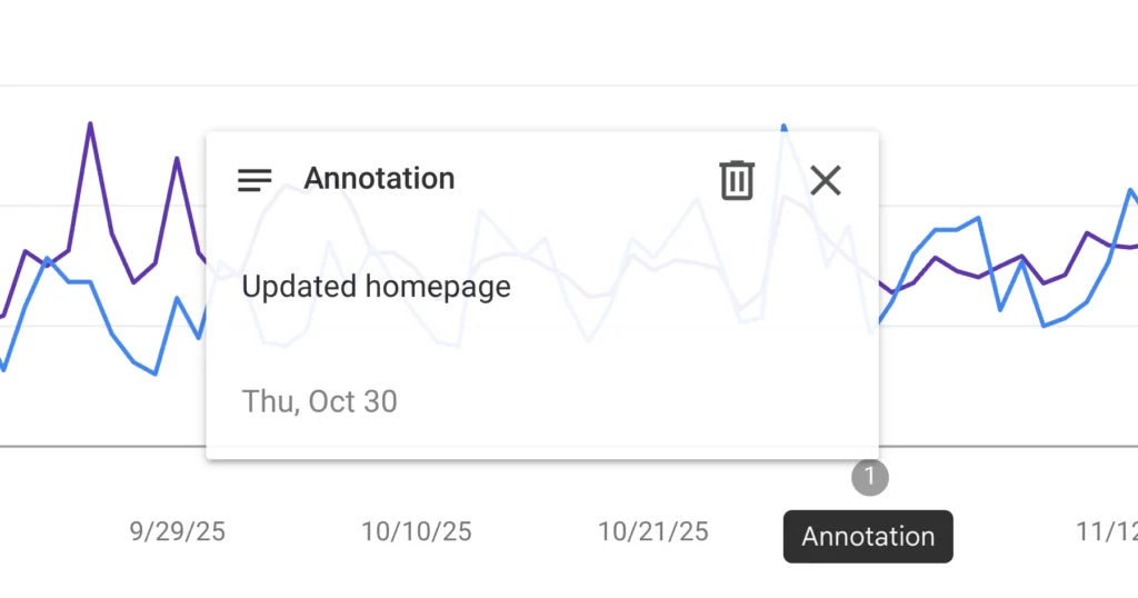 قابلیت custom annotation در search console